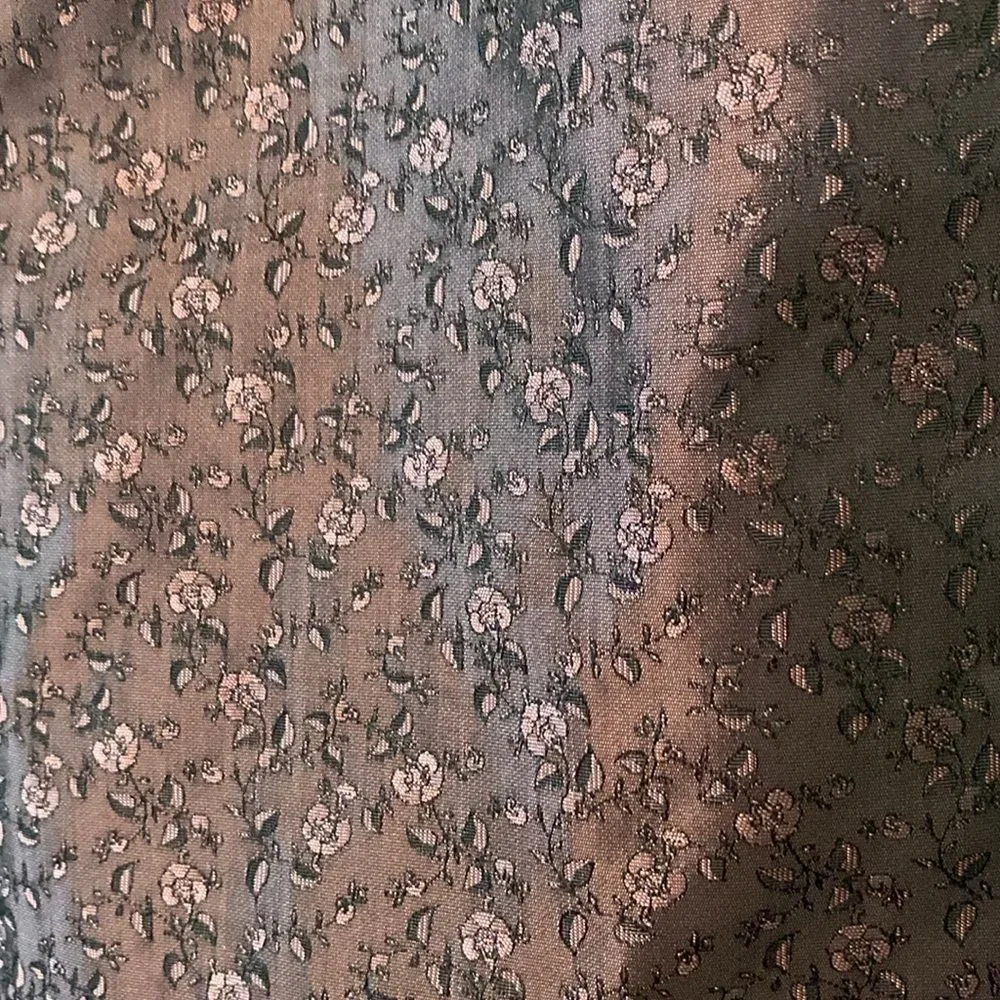 SOLE floral silk Pencil skirt with velvet accent - Size 6